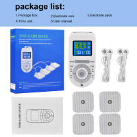 Unidad de máquina Tens de 12 modos, 4 almohadillas de electrodos para alivio del dolor, masaje de pulso, estimulación muscular EMS, Electroestimulador Tens - details 10