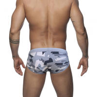 Jessborn-Calzoncillos de baño con copa para hombre, bañador de camuflaje antideslizante, sexy, de cintura baja, para playa y verano - details 5