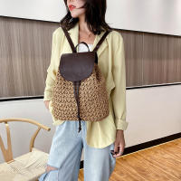 Mochila de Viaje para Mujer en Punto de Crochet con Diseño Boho Estilo Hueco Alhombrado para Hombro y Espalda Ideal para Playa y Verano - details 10