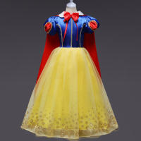 Girls Snow White Dress Kids Princess Dress Up Costumes Toddler Snow White And Huntsman Fancy Clothing Christmas Party Outfits - details 6
