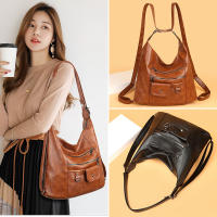 Bolsos de Hombro de Cuero PU Suave de Lujo Multi Bolsillos para Mujeres Bolsa Tote Europea de Gran Capacidad para Compras Bolsa Cruzada Hobo - details 11