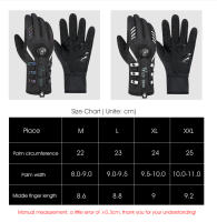 WEST BIKING-Guantes Térmicos de invierno para ciclismo, manoplas reflectantes para pantalla táctil, resistentes al agua, para ciclismo, moto y esquí - details 2