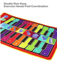 Kids Musical Piano Mat Duet Keyboard Play Mat 20 Keys Floor Piano with 8 Instrument Sound 5 Paly Modes Dance Pad Puzzle Toys - details 10