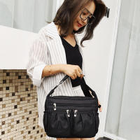 Bolso de hombro de nailon para mujer, bandolera impermeable con múltiples bolsillos, de gran capacidad, Oxford, de viaje - details 7