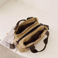 Bolso de mano informal de lona para mujer, bandolera de hombro de gran capacidad, de diseñador, para compras - details 19