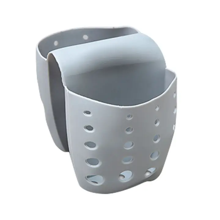 Soporte de esponja de jabón para fregadero, bolsa organizadora de utensilios, cesta de drenaje colgante para baño, estante de almacenamiento, accesorios de cocina - 1
