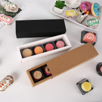 Cajas de Macarons de Papel Kraft 10pcs Ideal para Empaquetado de Pasteles, Galletas, Mooncakes - details 0