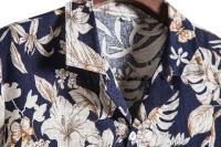 Camisa floral holgada y holgada informal para vacaciones en la playa de Hawaii - details 45