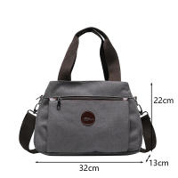 Bolso de mano informal de lona para mujer, bandolera de hombro de gran capacidad, de diseñador, para compras - details 20