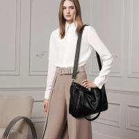 Bolso de mano de gran capacidad para mujer, bandolera de hombro de PU, Retro, de cocodrilo, para uso diario - details 5