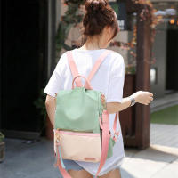 Mochila escolar de tela Oxford para mujer, bolso de hombro de Color caramelo, mochila de viaje para niña adolescente y niño - details 0