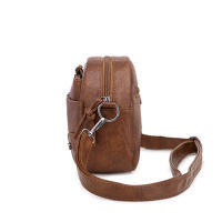 Bolso Vintage con correa de hombro para mujer, bandolera pequeña de cuero Pu, de viaje, con múltiples bolsillos - details 11