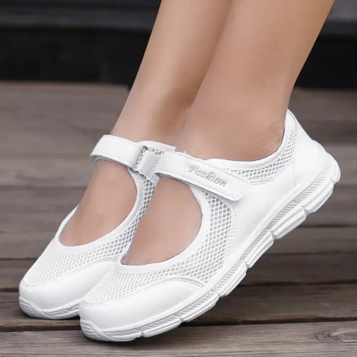 Zapatos planos De malla para Mujer, zapatillas transpirables suaves, informales, primavera y verano, novedad - 1