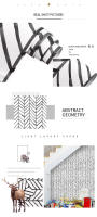6m Home Decor Modern Stripe Peel And Stick Wallpaper Herringbone Black White Vinyl Self Adhesive Contact Paper For Kidroom Bedroom - details 0