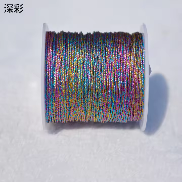 Línea de hilo de colores para pulseras, anillos, collar, tejido, BRICOLAJE, manualidades, fabricación de joyas, hilo para coser - 1