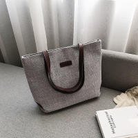 Bolso de mano de lona informal para mujer, bolsa de hombro de gran capacidad, ligera, de compras, de algodón y lino, con asa, de viaje, Hobo - details 7