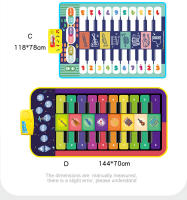 Kids Musical Piano Mat Duet Keyboard Play Mat 20 Keys Floor Piano with 8 Instrument Sound 5 Paly Modes Dance Pad Puzzle Toys - details 2