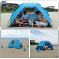 Tienda de Playa Grande para 4 Personas Refugio Solar Protector UV Ideal para Jardín, Parque, Barbacoa, Patio, Pesca - details 23