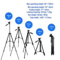 Teléfono Tripod SVBONY Portátil 49" Aluminio Ligero para Cámaras DSLR Escopio de Video con Bolsa de Viaje SV102 SV101 - details 7