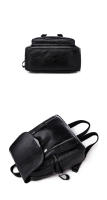 Mochila antirrobo de cuero suave para mujer, bolsos escolares de gran capacidad, bolsos de viaje, diseñador de lujo, moda - details 16
