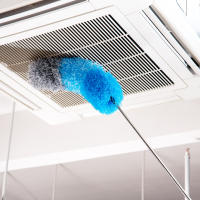 Plumero de plumas de microfibra con poste extensible, plumero telescópico de 96 "para limpieza, cabezal flexible, plumero lavable - details 7