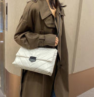 Bolso cruzado de cuero PU de hilo de lujo para mujer, bandolera con cadena, bolso de gran capacidad - details 3