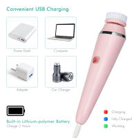 Cepillo de Limpieza Facial Eléctrico para Cuidado de la Piel Vibración para Eliminar Maquillaje Silicona para Lavado de Poros y Espinillas - details 4