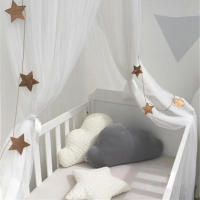 Cuna de Tienda para Bebés Ins para Niños con Malla Encrptada con Estrellas de Princesa Diseño de Domo Transpirable Material Amigable con la Piel - details 1