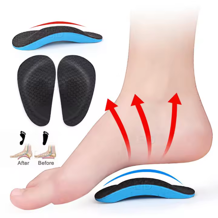 EiD-plantillas ortopédicas para hombres y mujeres, soporte para arco de pies planos, almohadillas para zapatos, plantillas deportivas de EVA, Valgus, Varus - 1