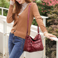 Bolso de Hombro de Cuero Suave Vintage para Mujer Gran Capacidad Bolso Cruzado de Moda Bolso de Mano de Lujo para Madre - details 6