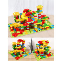 DIY 206/168Pcs Mini Marble Race Run Block Compatible city Building Blocks Funnel Slide Blocks DIY Toys For boys Children gift - details 1