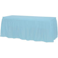 Mantel Desechable de Plástico para Decoración de Fiestas Bodas Festivales 6 Colores Jupe de Mesa de Cumpleaños y Aniversario Fabricado en China - details 7