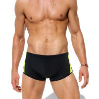 Jessborn bañador de ángulo plano para hombre, ropa de baño con estampado de Letras a juego de colores, Bóxer deportivo para fitness, pantalones cortos cómodos para playa, primavera caliente - details 0