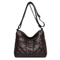 Bolso de Hombro de Cuero Suave Vintage para Mujer Gran Capacidad Bolso Cruzado de Moda Bolso de Mano de Lujo para Madre - details 16