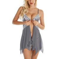 Lencería Sexy para mujer, picardías con cierre frontal, encaje con cuello en V, ropa de dormir de malla, lencería para mujer, ropa de dormir, lencería porno - details 11