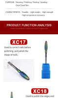 -broca de carburo de tungsteno para uñas, 1 piezas, arcoíris pulidor de Color para manicura, herramientas de equipo para uñas, accesorio para uñas - details 2