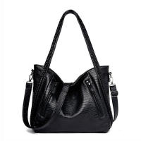 Bolso de mano de gran capacidad para mujer, bandolera de hombro de PU, Retro, de cocodrilo, para uso diario - details 2