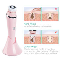 Cepillo de Limpieza Facial Eléctrico para Cuidado de la Piel Vibración para Eliminar Maquillaje Silicona para Lavado de Poros y Espinillas - details 2