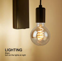 Lámpara de pared LED de madera Retro, accesorio de iluminación Industrial para Loft nocturno, decoración de mesita de noche para habitación, baño y restaurante, E27, 220V, 110V - details 3