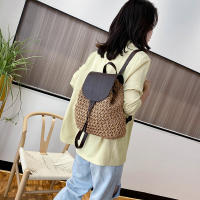 Mochila de Viaje para Mujer en Punto de Crochet con Diseño Boho Estilo Hueco Alhombrado para Hombro y Espalda Ideal para Playa y Verano - details 12