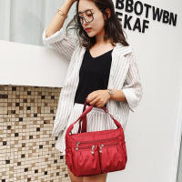 Bolso de hombro de nailon para mujer, bandolera impermeable con múltiples bolsillos, de gran capacidad, Oxford, de viaje - details 9