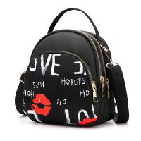 Mochila con estampado de moda para mujer, bolso cruzado de nailon de gran capacidad, multicapa, mochilas escolares, mochila de viaje impermeable - details 6