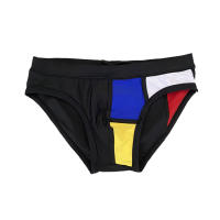 Jessborn bañadores triangulares a juego de colores para hombre, multicolor, patchwork, pantalones cortos para surfear en la playa, primavera caliente - details 6