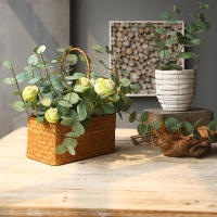 Royal Touch Ramas de eucalipto, lámina de plástico plateado, eucalipto artificial para el hogar, boda, decoración de jardín, plantas falsas - details 1
