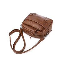 Bolso Vintage con correa de hombro para mujer, bandolera pequeña de cuero Pu, de viaje, con múltiples bolsillos - details 9