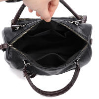 Bolso de hombro Retro de gran capacidad para mujer, bolso cruzado de cuero PU suave, bolso de mensajero informal de diseñador Boston - details 15
