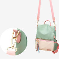 Mochila escolar de tela Oxford para mujer, bolso de hombro de Color caramelo, mochila de viaje para niña adolescente y niño - details 7