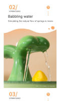 Fuente de agua de cerámica para gatos, dispensador de agua eléctrico automático para mascotas, bebedero con filtro para perros, alimentador para mascotas con bomba silenciosa, 1.5L - details 3