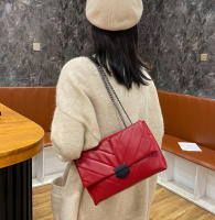 Bolso cruzado de cuero PU de hilo de lujo para mujer, bandolera con cadena, bolso de gran capacidad - details 8