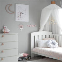 Cuna de Tienda para Bebés Ins para Niños con Malla Encrptada con Estrellas de Princesa Diseño de Domo Transpirable Material Amigable con la Piel - details 0